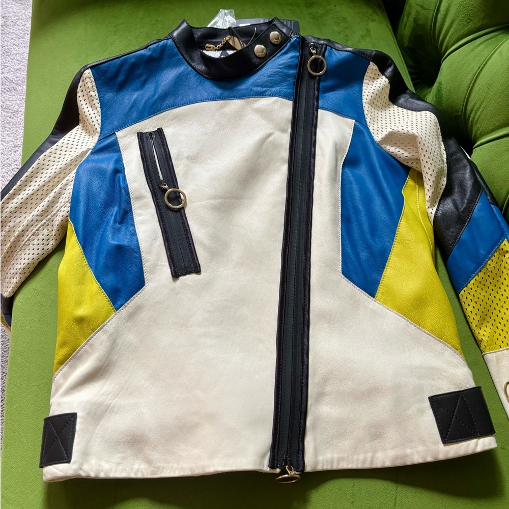 Roberto Cavalli Just Cavalli Soft Leather Biker Jacket
